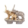Familie de elefanti din portelan pictat PX-15, Statuete