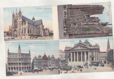 bnk cp Belgia - Bruxelles - lot 4 cp interbelice necirculate foto