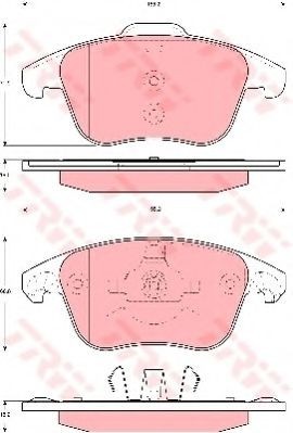 Set placute frana,frana disc CITROEN C4 Picasso I (UD) (2007 - 2013) TRW GDB1691 foto