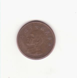 Taiwan 1 yuan (new dollar) 1986 (75) - Chiang Kai-shek foto