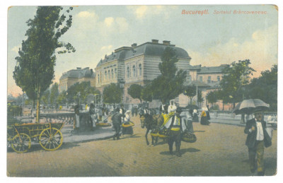 2816 - BUCURESTI, Market, Romania - old postcard, CENSOR - used - 1916 foto