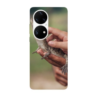 Husa compatibila cu Huawei P50 model Baby Crocodile, Silicon, TPU, Viceversa foto