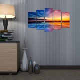Cumpara ieftin Tablou MDF ( 5 buc ) Australia, Multicolor, 60x110 cm