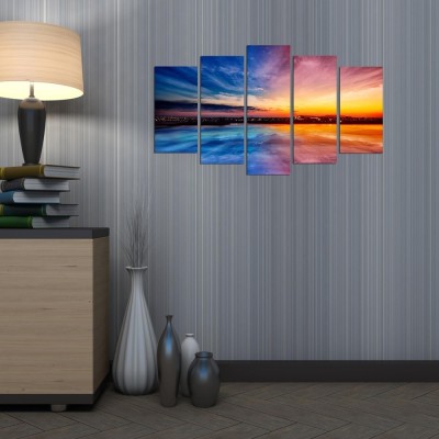 Tablou MDF ( 5 buc ) Australia, Multicolor, 60x110 cm foto