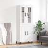 VidaXL Dulap &icirc;nalt, alb, 69,5x34x180 cm, lemn compozit 3198361