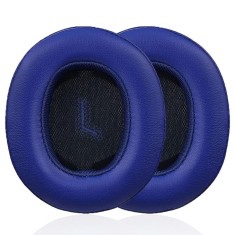 Set 2 bureti pentru casti JBL E55BT Over-Ear Wireless, Spuma cu memorie, Piele ecologica, Albastru