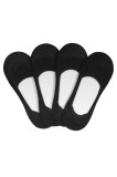 Sosete tip talpici, unisex, set 4 perechi, negru 40-42