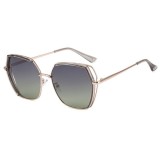 Ochelari de Soare Polarizati - Techsuit (9768) - Gray / Gold / Green