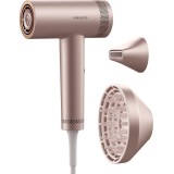 Uscator de par Philips Seria 8000 BHD837/10, tehnologie ThermoShield Advanced, ingrijire cu ioni, 3 setari de viteza, 7 setari de temperatura, difuzor
