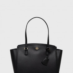 MICHAEL Michael Kors poseta de piele culoarea negru