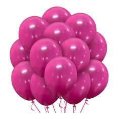 Set 10 baloane latex, Roz, 30cm, Ropet