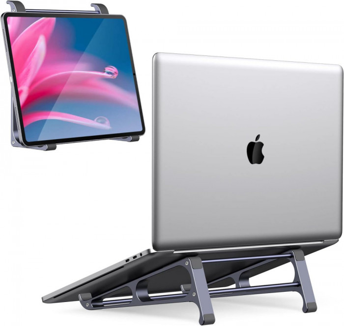 Suport laptop pentru birou ORICO 3 IN 1 Macbook Suport vertical, Aluminiu Stabil