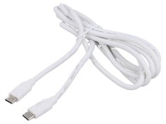 Cablu USB 2.0 USB C 1,5m alb PVC 60W