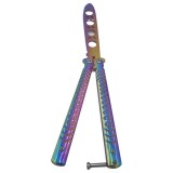 Cutit antrenament fluture butterfly, fade cameleon, fara tais, 21 cm, M2