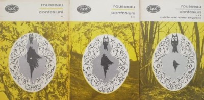 Confesiuni (3 volume) - Jean-Jacques Rousseau foto