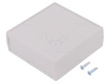 Carcasă ABS neagră cu panou 1593, 66mm x 140mm x 28mm