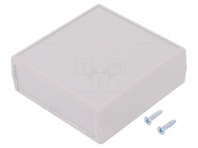 Carcasă ABS neagră cu panou 1593, 66mm x 140mm x 28mm