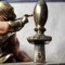 Statuie vintage argint laminat Micul pictor