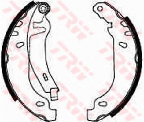 Set saboti frana RENAULT CLIO I (B/C57, 5/357) (1990 - 1998) TRW GS8211