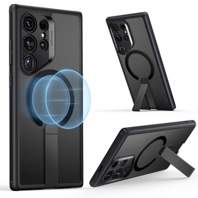 Husa MagSafe pentru Samsung Galaxy S24 Ultra S928, ESR, Boost Flickstand, Neagra Satinata foto