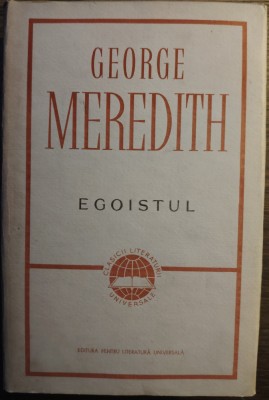 George Meredith - Egoistul, cartonata foto