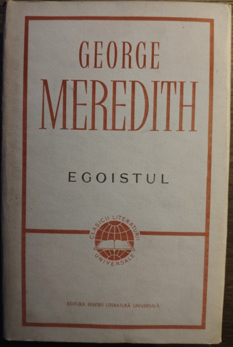 George Meredith - Egoistul, cartonata