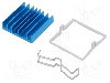 Radiator extrudat, aluminiu, 29mm x 29mm, albastra, Advanced Thermal Solutions - ATS-X53290B-C1-R0 foto