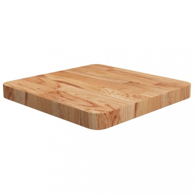 vidaXL Blat masă pătrat maro deschis 40x40x4 cm lemn stejar tratat 343057 foto