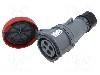 Conector alimentare AC, IEC 60309, IP67, 32A, 460V, 4 pini, AMPHENOL - 2CMA101154R1000