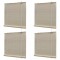 Gossi jaluzele din bambus natural tip rulou, 4 buc., 120 x 160 cm