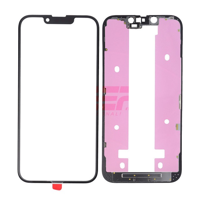 Geam cu Rama + OCA iPhone 14 BLACK