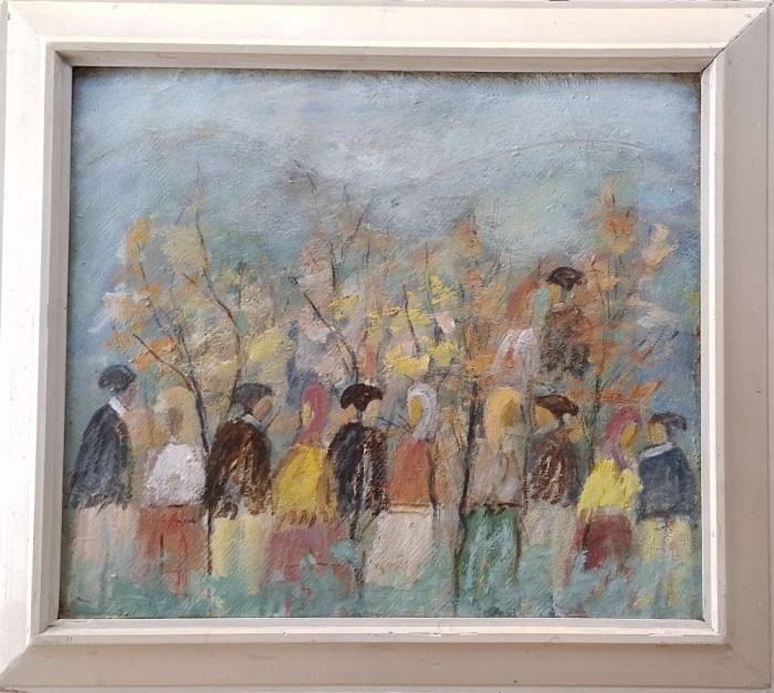 Aurel MĂRGINEANU (-1986)-Hora (1979), pictură participare expo