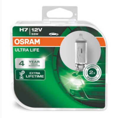 SET 2 BECURI 12V H7 55 W ULTRA LIFE OSRAM foto