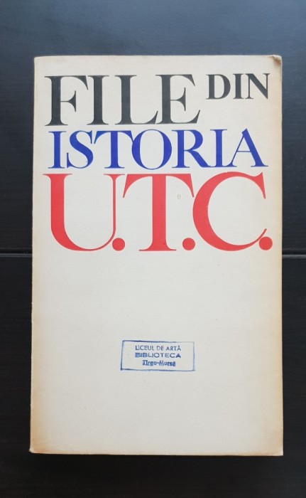 File din istoria U.T.C. - C. Bărbulescu, Fl. Dragne