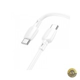 Cablu Date si Incarcare USB-C - USB-C Borofone BX93 60W 1m Alb