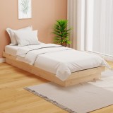 VidaXL Cadru de pat mic single, 75x190 cm, lemn masiv
