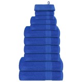 Gossi set prosoape frogn 12 piese, albastru, 360 g/m2