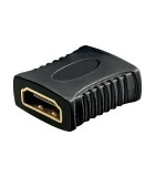 Adaptor HDMI mama-mama contacte aurite negru, Oem
