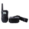 Zgarda Electrica Dresaj Caini, LCD, 300m, 100 Nivele Vibratie/Soc, Alarma, Antilatrat, Telecomanda 2 Canale, Rezistenta Apa, Negru