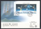 Suedia 1991 - FDC SPECIAL AUR - EUROPA SPATIALA - Tiraj 60 ex. numerotate