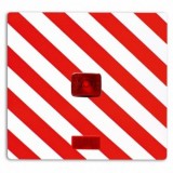 Placa Gabarit Auto Iluminata Rosu 40x40 cm cu Reflector si Cablu 3m - Panou Informativ Auto P
