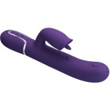 PRETTY LOVE - RABBIT VIBRATOR WITH LICKING PURPLE, PRETTY LOVE FLIRTATION