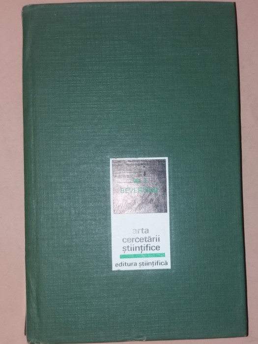 W. I. BEVERIDGE - ARTA CERCETARII STIINTIFICE {1968}