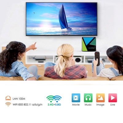 TV Box 4k Android 10, Mini PC Quad Core 64 bit 4 gb ram 32 gb 5g Usb Bluetooth Hdmi foto