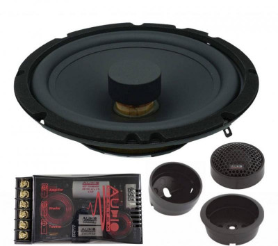 KIT Difuzoare auto Sistem Component R 165 FLAT EVO 6.5&amp;quot; 165 mm pe 2 cai audio 165mm 2x130/90 Watt 3 Ohm Audio System CarStore Technology foto