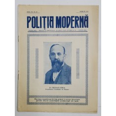 POLITIA MODERNA , REVISTA LUNARA DE SPECIALITATE , LITERATURA SI STIINTA , ANUL VI , NR. 62 , APRILIE , 1931
