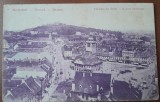 Carte postala, Brasov, vedere spre centru, 1913