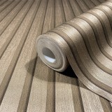 Tapet Vlies Travertino 33396, Imitatie Riflaj, 0.53x10m, Lavabil, Gri/Bej, Texturat, Modern 2024, Living, Dormitor, Hotel