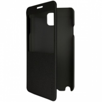 Husa Flip Carte Rock Excel S-View Samsung Galaxy Note 3 Negru foto