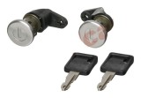 Set yale inchidere Renault 19 (53), 01.1988-12.1995, cu 2 butuci blocare usa, stanga/dreapta, fata, 7701033482/4,